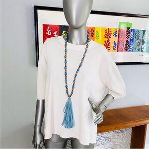 COS - Medium Light Weight Knit Top in Natural